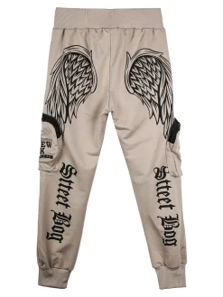 Run Boy Pantaloni da bambino cargo con polsini - taupe