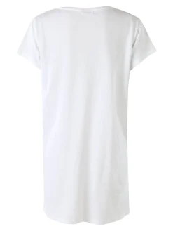 Sabor Cherry-Coke maxi t-shirt donna in cotone a maniche corte con stampa disegno - verde