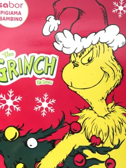Sabor Grinch pigiama natalizio da bambino in cotone interlock