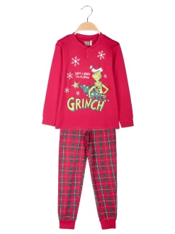 Sabor Grinch pigiama natalizio da bambino in cotone interlock