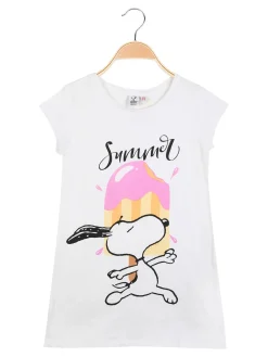 Sabor MAFALDA e SNOOPY Maxi t-shirt manica corta da bambina con stampa