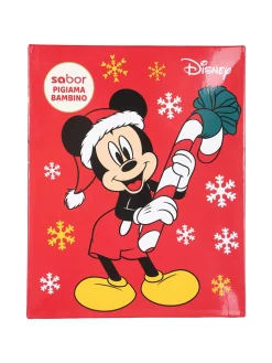 Sabor Topolino pigiama natalizio da bambino in cotone - rosso