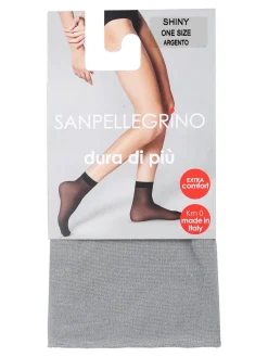 Sanpellegrino Calzini lurex da donna - argento