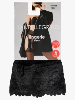 Sanpellegrino Collant donna con reggicalze incorporato in pizzo - nero