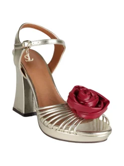 Saralòpez Sandali alti donna con rosa