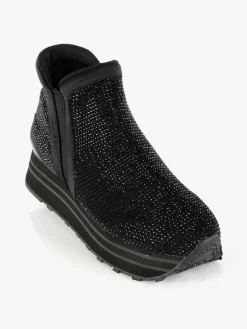 Saralòpez Sneakers alte da donna con strass