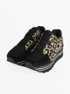 Saralòpez Sneakers donna con platform e lacci elastici