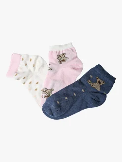 Scopri Confezione da 3 paia di calze corte da bambina in filo di scozia