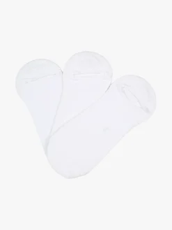 Scopri Confezione da 3 paia di calze fantasmini in cotone elasticizzato - bianco