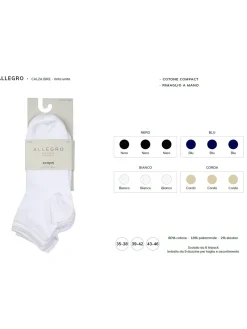 Scopri Confezione da 3 paia di calze corte unisex - bianco