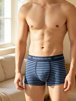 Scuola Nautica Italiana Boxer da uomo rigati
