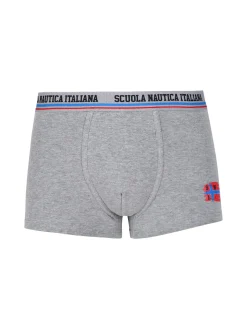 Scuola Nautica Italiana Boxer da uomo in cotone elastico