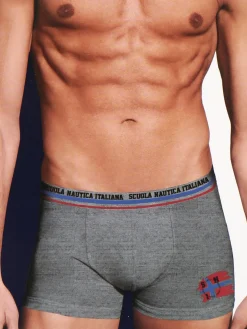 Scuola Nautica Italiana Boxer da uomo in cotone elastico