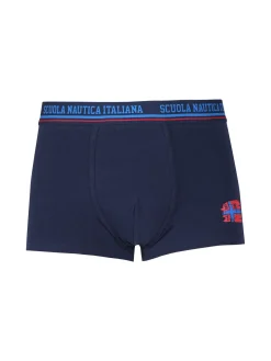 Scuola Nautica Italiana Boxer da uomo in cotone elastico