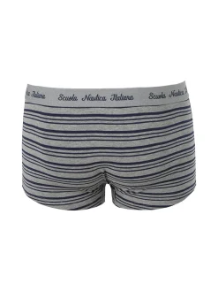 Scuola Nautica Italiana Boxer da uomo in cotone stretch - blu
