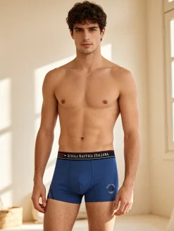 Scuola Nautica Italiana Boxer da uomo in cotone