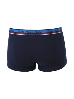 Scuola Nautica Italiana Boxer da uomo in cotone stretch - blu scuro