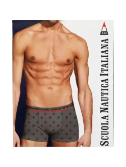 Scuola Nautica Italiana Boxer da uomo a righe