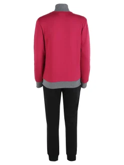 Scuola Nautica Italiana Completo tuta donna invernale con felpa e pantaloni - fragola