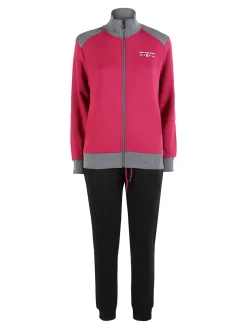 Scuola Nautica Italiana Completo tuta donna invernale con felpa e pantaloni - fragola