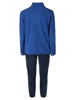 Scuola Nautica Italiana Completo tuta 2 pezzi da uomo in pile full zip - blu
