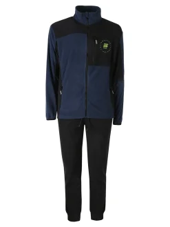 Scuola Nautica Italiana Completo tuta da uomo in pile full zip - blu scuro