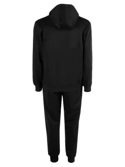 Scuola Nautica Italiana Completo tuta invernale da uomo 2 pezzi con cappuccio e zip - nero