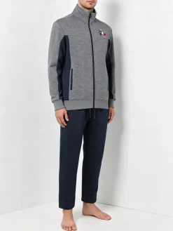 Scuola Nautica Italiana Completo tuta invernale da uomo con felpa e pantaloni - grigio scuro