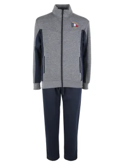 Scuola Nautica Italiana Completo tuta invernale da uomo con felpa e pantaloni - grigio scuro