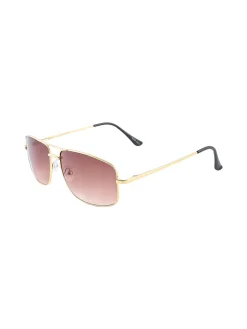 Seevision Occhiali da sole aviatore da uomo - marrone