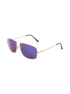 Seevision Occhiali da sole aviatore da uomo - blu