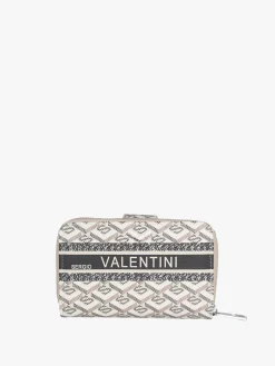Sergio Valentini Portafoglio donna con bottone e zip - khaki