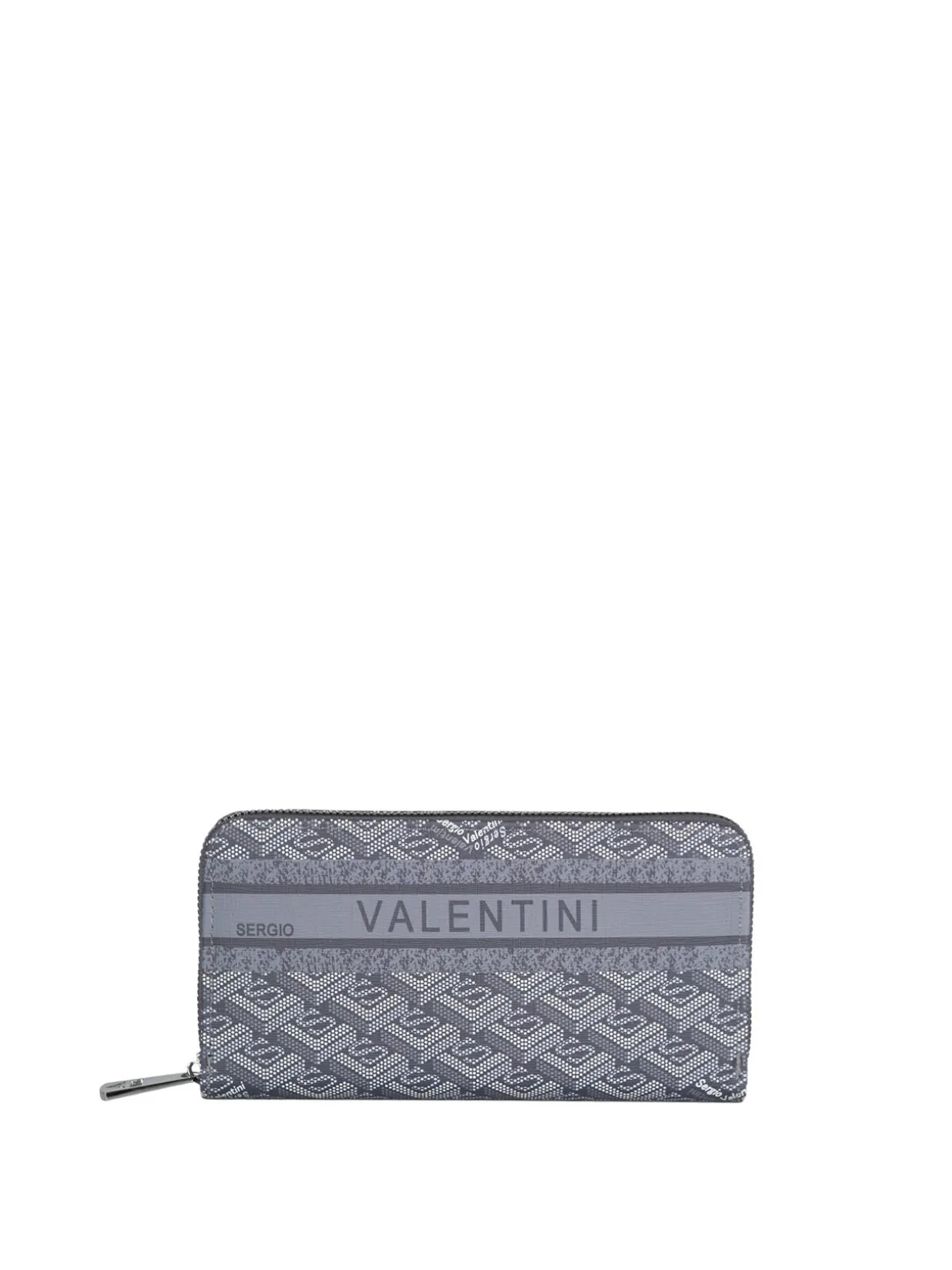 Sergio Valentini Portafoglio rettangolare da donna con stampe - grigio scuro