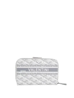 Sergio Valentini Portafoglio donna con bottone e zip - beige