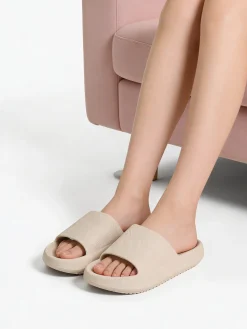 Sesamall Ciabatte donna in gomma con suola rialzata