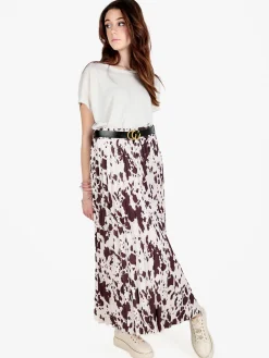 Sevenday Maglia donna a maniche corte tinta unita con lurex