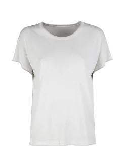 Sevenday Maglia donna a maniche corte tinta unita con lurex