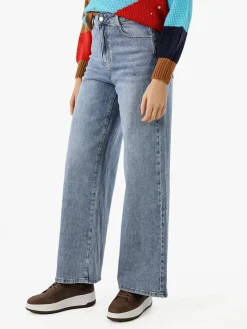 Sexy Sense Jeans donna a gamba larga - jeans