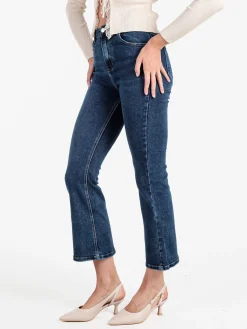 Sexy Sense Jeans donna cropped a zampa - jeans