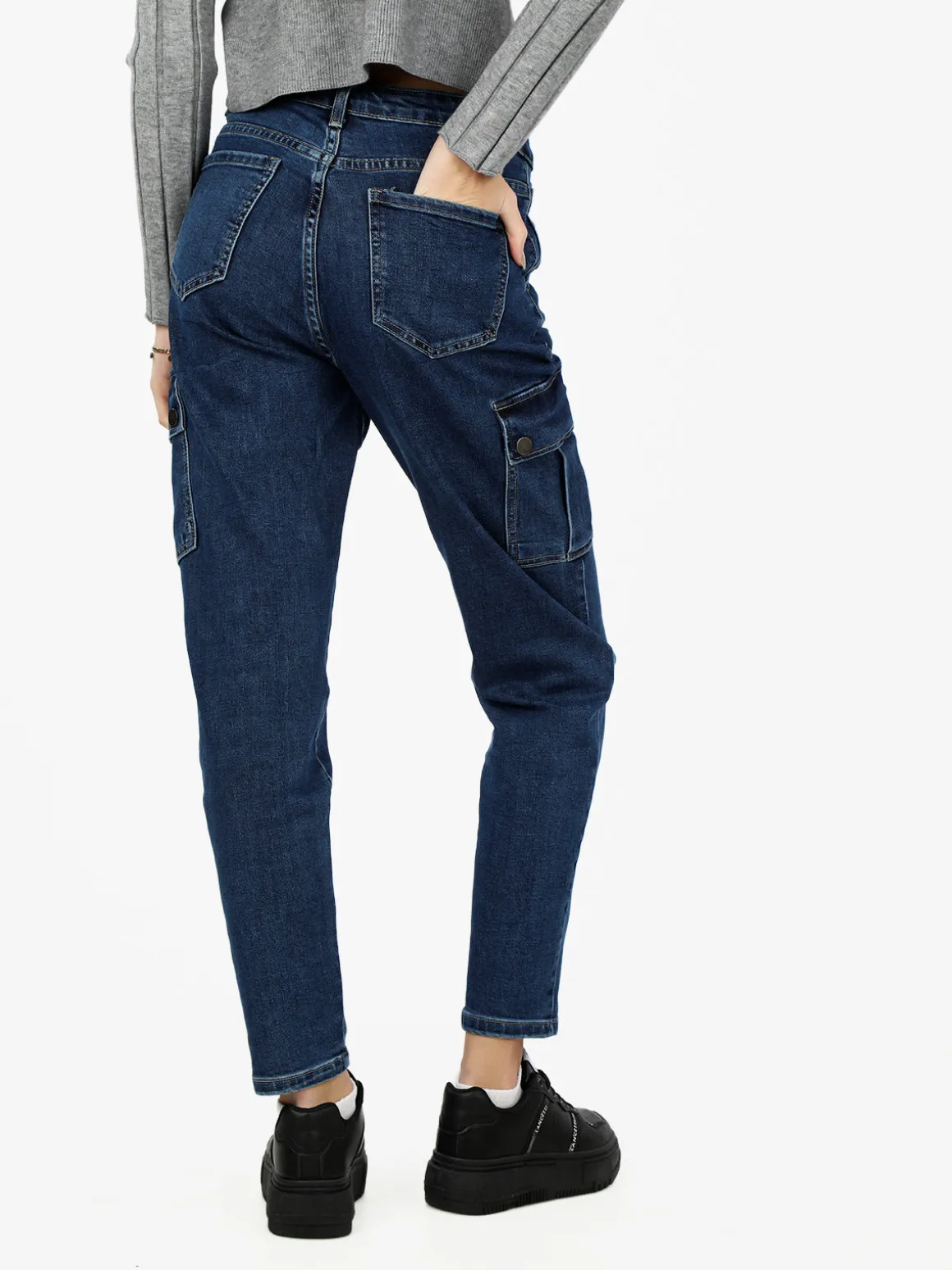 Sexy Sense Jeans donna stright fit con tasconi laterali