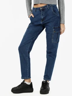 Sexy Sense Jeans donna stright fit con tasconi laterali