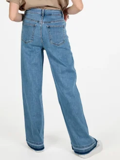 Sexy Sense Jeans donna wide leg con strass