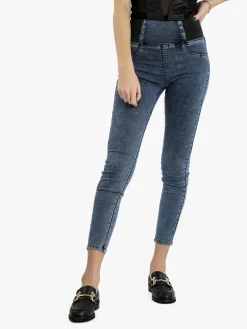 Sexy Sense Jeans skinny da donna a vita alta elasticizzata