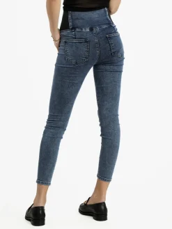 Sexy Sense Jeans skinny da donna a vita alta elasticizzata