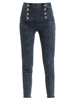 Sexy Sense Jeggings da donna vita alta