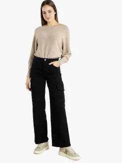 Sexy Sense Pantaloni donna a gamba larga con tasconi