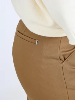 Sexy Sense Pantaloni donna slim fit a sigaretta - marrone