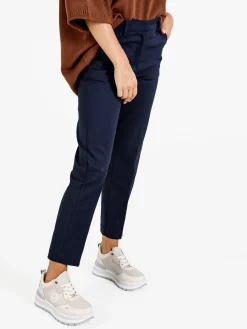 Sexy Sense Pantaloni donna slim fit a sigaretta - blu scuro