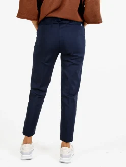 Sexy Sense Pantaloni donna slim fit a sigaretta - blu scuro