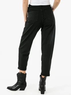 Sexy Sense Pantaloni jeans donna mom fit - nero